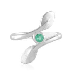 Kolumbianischer Smaragd-Silberring
