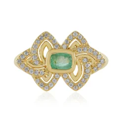 Kolumbianischer Smaragd-Silberring