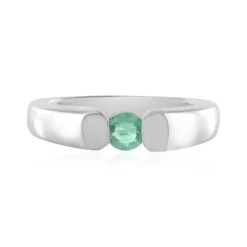 Kolumbianischer Smaragd-Silberring