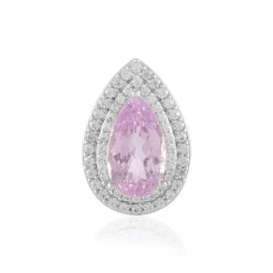 Kunzit-Silberanhänger