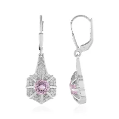 Kunzit-Silberohrringe