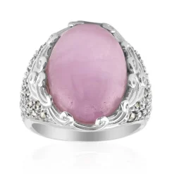 Kunzit-Silberring (Annette classic)