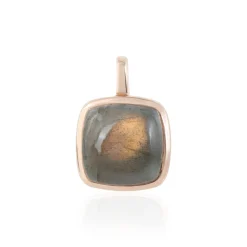 Kupferfarbener Maniry-Labradorit-Silberanhänger (KM by Juwelo)