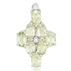 Kupfer-Turmalin-Silberanhänger