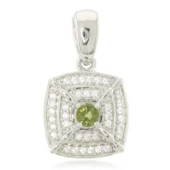 Kupfer-Turmalin-Silberanhänger