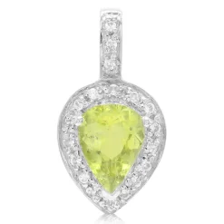 Kupfer-Turmalin-Silberanhänger