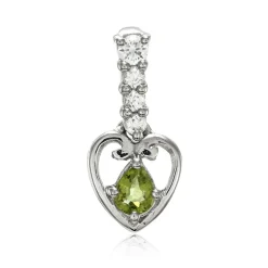 Kupfer-Turmalin-Silberanhänger