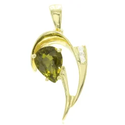 Kupfer-Turmalin-Silberanhänger