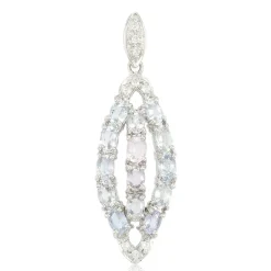 Kupfer-Turmalin-Silberanhänger