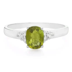 Kupfer-Turmalin-Silberring