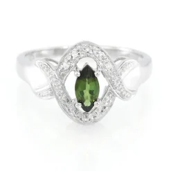 Kupfer-Turmalin-Silberring