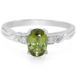 Kupfer-Turmalin-Silberring