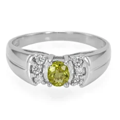 Kupfer-Turmalin-Silberring