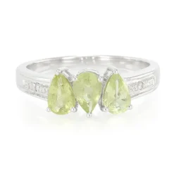 Kupfer-Turmalin-Silberring