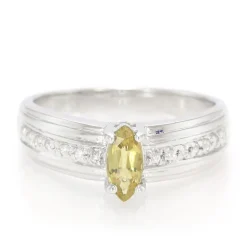 Kupfer-Turmalin-Silberring