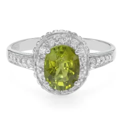 Kupfer-Turmalin-Silberring