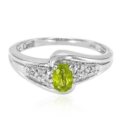 Kupfer-Turmalin-Silberring