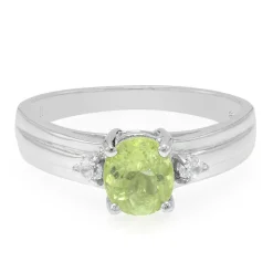 Kupfer-Turmalin-Silberring