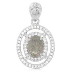 Labradorit-Silberanhänger