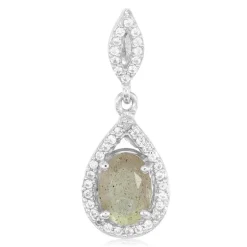 Labradorit-Silberanhänger