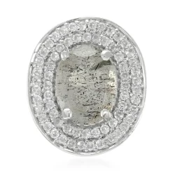 Labradorit-Silberanhänger