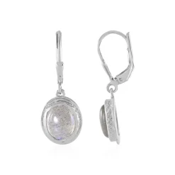 Labradorit-Silberohrringe