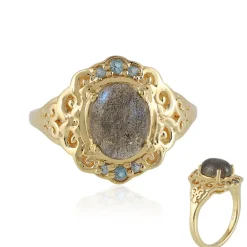 Labradorit-Silberring