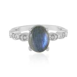 Labradorit-Silberring(Adela Silber)