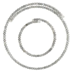 Labradorit-Stahlset (Riya)