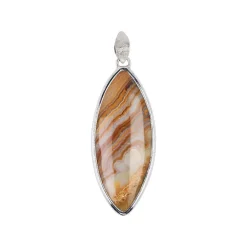 Lace-Achat-Silberanhänger