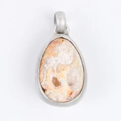 Lace-Achat-Silberanhänger