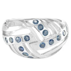 Laos-Saphir-Silberring