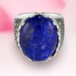 Lapislazuli-Silberring (Annette classic)