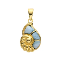 Larimar-Silberanhänger