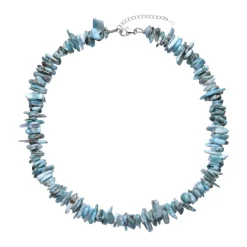 Larimar-Silberhalskette
