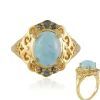 Larimar-Silberring