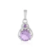 Lavendel-Amethyst-Silberanhänger