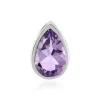 Lavendel-Amethyst-Silberanhänger