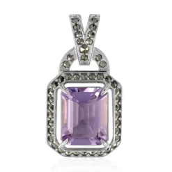 Lavendel-Amethyst-Silberanhänger (Annette classic)