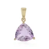 Lavendel-Amethyst-Silberanhänger