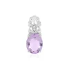 Lavendel-Amethyst-Silberanhänger