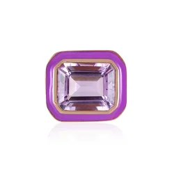 Lavendel-Amethyst-Silberanhänger