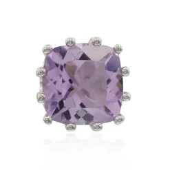 Lavendel-Amethyst-Silberanhänger