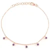 Lavendel-Amethyst-Silberarmband