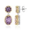 Lavendel-Amethyst-Silberohrringe (Dallas Prince Designs)