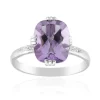 Lavendel-Amethyst-Silberring