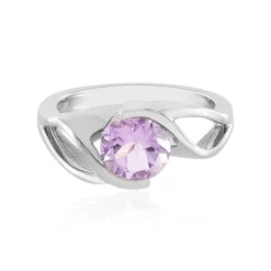 Lavendel-Amethyst-Silberring