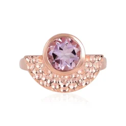 Lavendel-Amethyst-Silberring