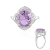 Lavendel-Amethyst-Silberring