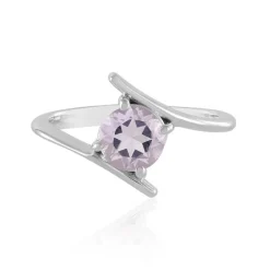 Lavendel-Amethyst-Silberring